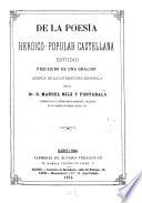 De la poesía heroico-popular castellana