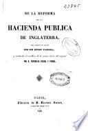 De la reforma de la Hacienda Pública de Inglaterra