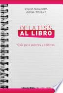 De la tesis al libro