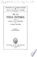 De la vida íntima: Cartas a Luz y Caballero por diversos escritores