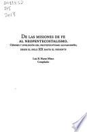 De las misiones de fe al neopentecostalismo