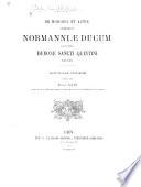 De moribus et actis primorum Normanniæ Ducum, Liber primus-tertius