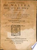 De natura Dei ... libri quinque