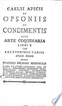 De opsoniis et condimentis sive arte coquinaria libri x