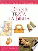 De que trata la Biblia