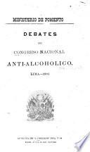 Debates del Congreso nacional anti-alcohólico