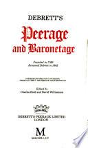 Debrett's Peerage and Baronetage