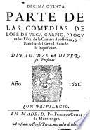 Decima quinta Parte de las Comedias de L. de V. C., etc