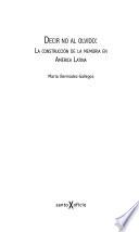 Decir no al olvido