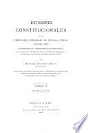Decisiones constitucionales de los tribunales federales de Estados Unidos desde 1789 estableciendo la jurisprudencia constitucional