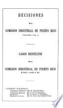 Decisiones de la Comisión Industrial de Puerto Rico
