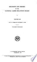 Decisions and Orders of the National Labor Relations Board