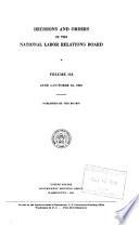 Decisions and Orders of the National Labor Relations Board