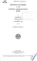 Decisions and Orders of the National Labor Relations Board
