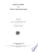 Decisions and Orders of the National Labor Relations Board