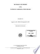 Decisions and Orders of the National Labor Relations Board