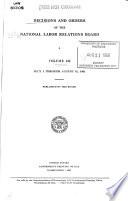 Decisions and Orders of the National Labor Relations Board