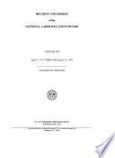 Decisions and Orders of the National Labor Relations Board