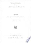 Decisions and Orders of the National Labor Relations Board