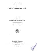 Decisions and Orders of the National Labor Relations Board