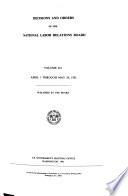 Decisions and Orders of the National Labor Relations Board