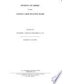 Decisions and Orders of the National Labor Relations Board