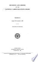Decisions and Orders of the National Labor Relations Board