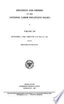 Decisions and Orders of the National Labor Relations Board