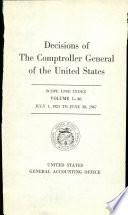 Decisions of the Comptroller General of the United States