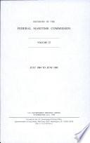 Decisions of the Federal Maritime Commission