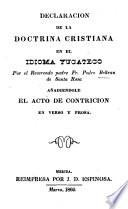 Declaración de la doctrina cristiana en el idioma yucateco