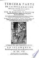 Declaración de los siete psalmos penitenciales