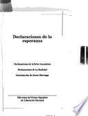 Declaraciones de la esperanza