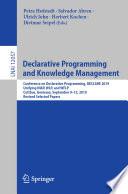 Declarative Programming and Knowledge Management