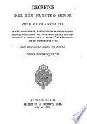 Decretos de la Reina Nuestra Señora Doña Isabel II
