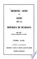 Decretos-leyes y leyes de la República de Nicaragua