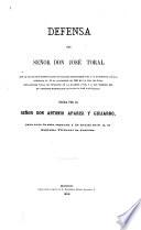 Defensa del Señor Don José Toral