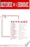 Defense de l'homme
