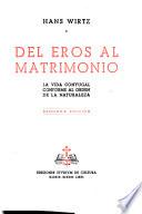 Del eros al matrimonio