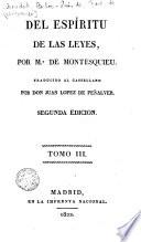 Del Espíritu de las leyes, 3