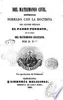 Del matrimonio civil