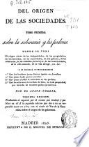Del origen de las sociedades