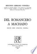 Del romancero a Machado
