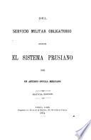 Del servicio militar obligatorio según el sístema prusiano