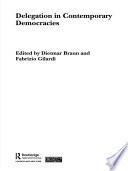 Delegation in Contemporary Democracies