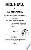 Delfina, ó, La opinion