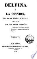 Delfina, ó, La opinion