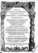 Dell'India Orientale Descrittione Geografica, Et Historica