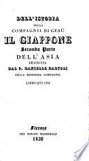 Dell'istoria della Compagnia di Gesù il Giappone seconda parte dell'Asia