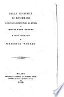 Della necessità di riformare I principj elementari di musica di Bonifazio Asioli
